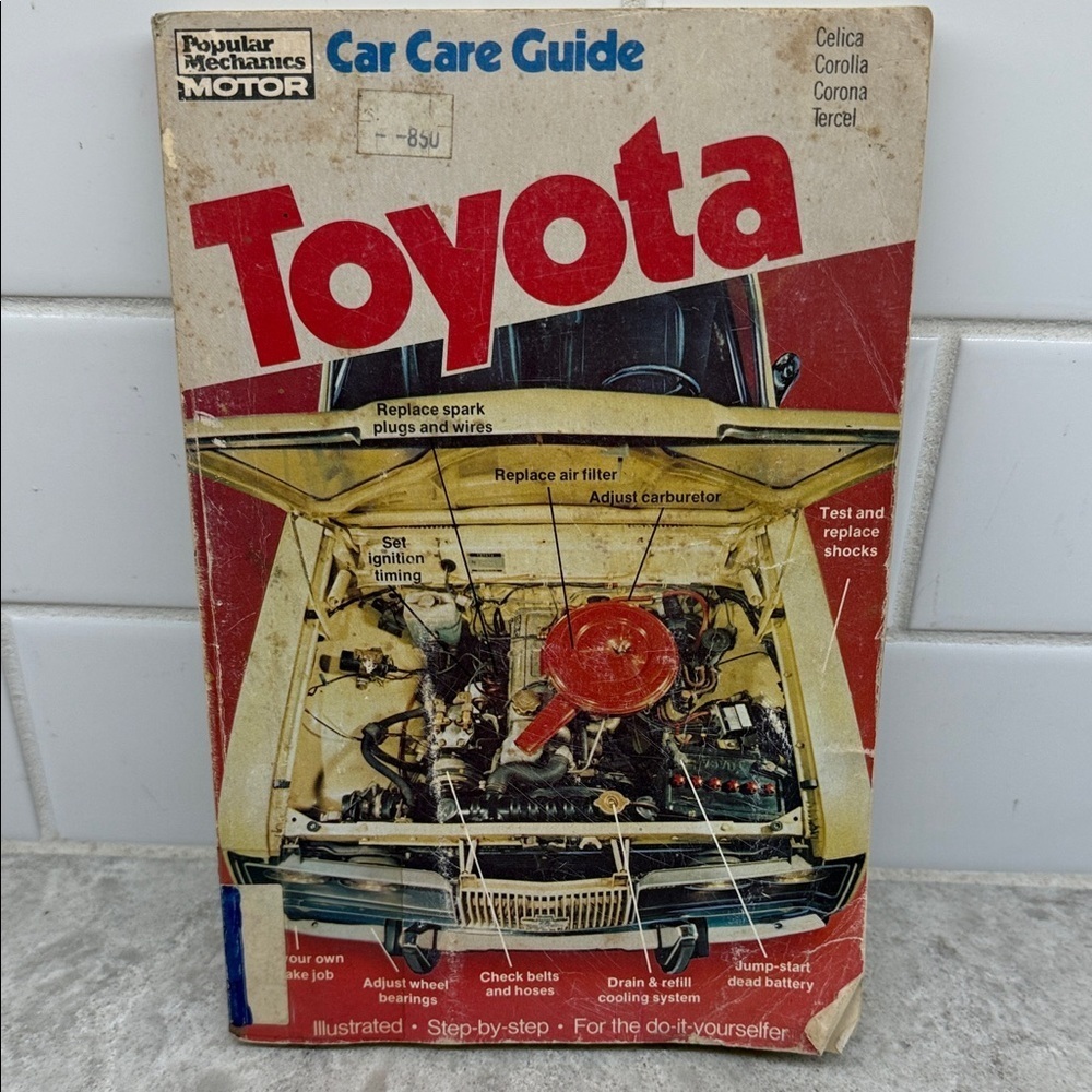 Vintage Popular Mechanics Toyota Car Care Guide Celica Corolia Corona Tercel